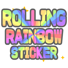 [LINEスタンプ] ROLLING RAINBOW STICKER