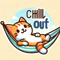 [LINEスタンプ] ハンモック猫の挨拶