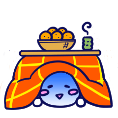 [LINEスタンプ] 冬だぜ！水玉くん