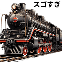 [LINEスタンプ] 日本の蒸気機関車の画像（メイン）