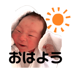 [LINEスタンプ] たいちくん  新生児編