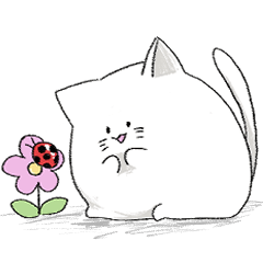 [LINEスタンプ] まるまる風船にゃんこ