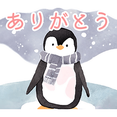 [LINEスタンプ] 真冬のペンギン＊毎日使える大人スタンプ