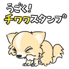 [LINEスタンプ] うごく！チワワスタンプ（クリーム編）