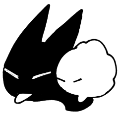 [LINEスタンプ] 黒猫とオバケ2