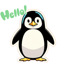 [LINEスタンプ] ペンギン(penguin)の画像（メイン）