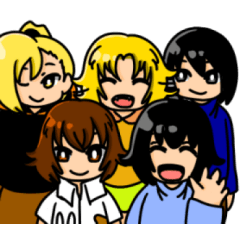 [LINEスタンプ] 理乃岡町の1日 part1