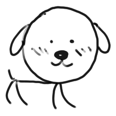 [LINEスタンプ] 棒人間の飼い犬『棒犬』の画像（メイン）