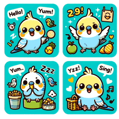 [LINEスタンプ] セキセイインコの日常あるある