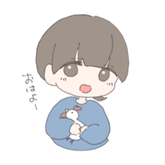 [LINEスタンプ] シンプルな女の子だよ