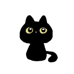 [LINEスタンプ] 黒猫ちゃん1