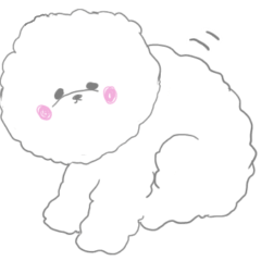 [LINEスタンプ] ふわもこビションフリーゼ✳︎✳︎