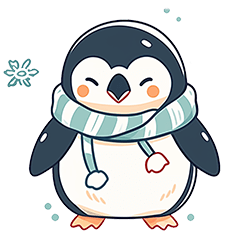 [LINEスタンプ] あたたかなペンギンの赤ちゃん