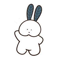 [LINEスタンプ] 年中使える可愛いうさぎの「ハネモッチ」