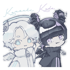 [LINEスタンプ] 天使＆悪魔の日常 -部屋着ジャージ編-