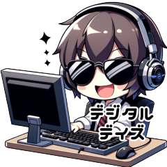 [LINEスタンプ] パソコンで日常の一言