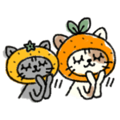 [LINEスタンプ] えひめみかんねこ（今治弁）