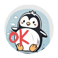 [LINEスタンプ] 開運ペンギン