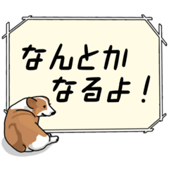 [LINEスタンプ] ポジティブなコーギースタンプ