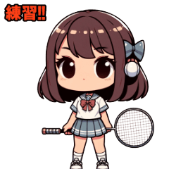 [LINEスタンプ] バドミントンのあいちゃん