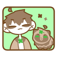 [LINEスタンプ] 狸と飼い主の日常で使えるゆるいスタンプ