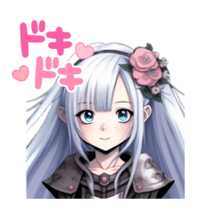 [LINEスタンプ] 乙女 (maiden)