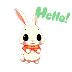 [LINEスタンプ] 可愛いうさぎ(rabbit)の画像（メイン）