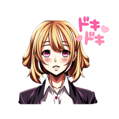 [LINEスタンプ] 乙女 美少女の画像（メイン）