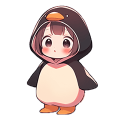 [LINEスタンプ] ペンギンふわり♪