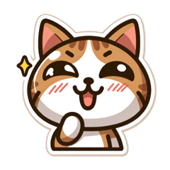 [LINEスタンプ] 可愛い表情の猫のスタンプ