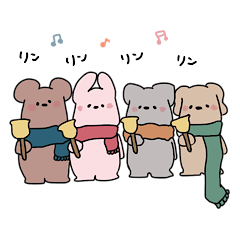 [LINEスタンプ] マフラーまきまきアニマルズ❄️冬